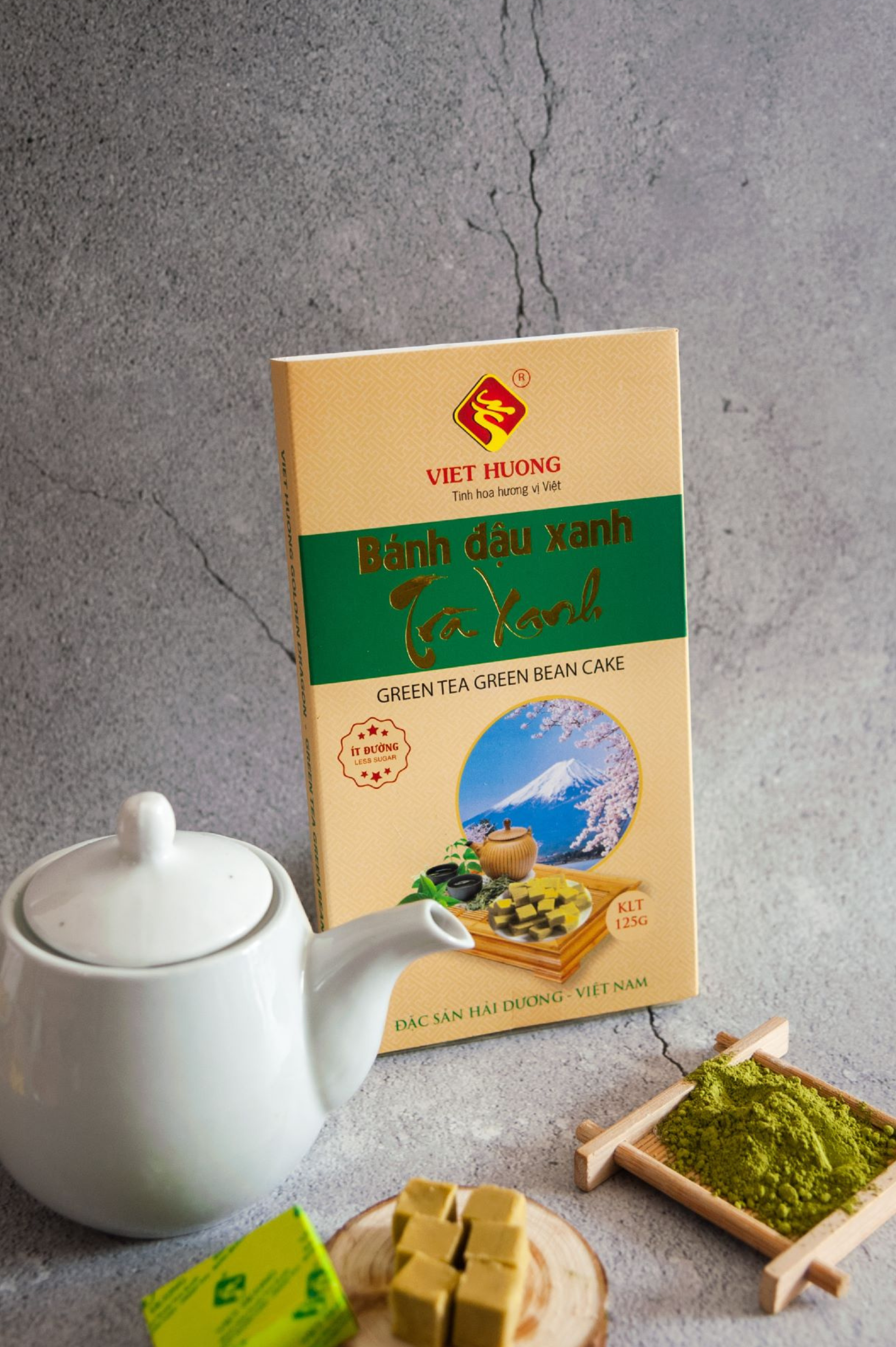 Bánh đậu xanh trà xanh