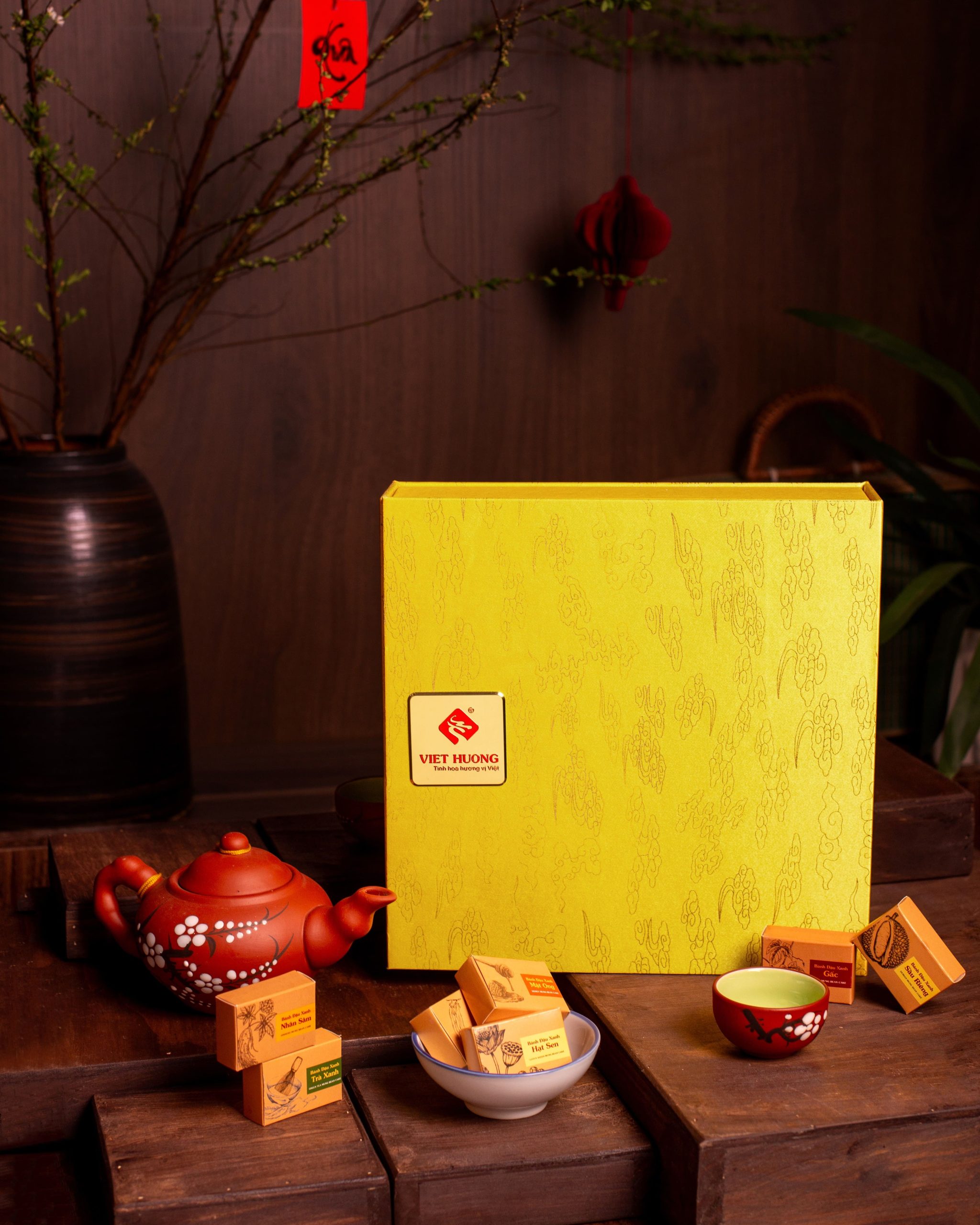 Hộp gấm cao cấp 7 vị